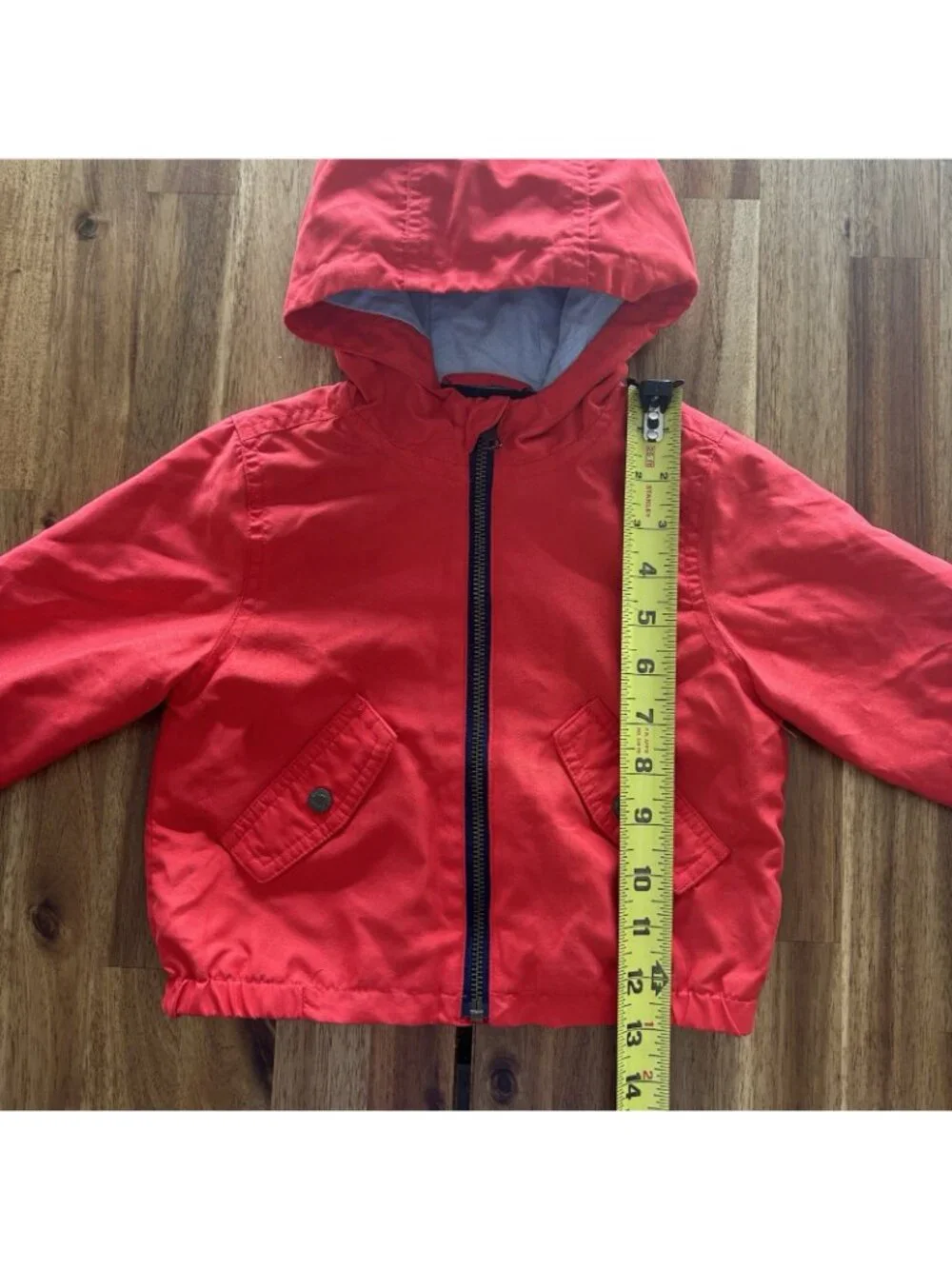Janie & Jack Jacket Baby Size 12-18 Months Orange‎ Hooded Play Casual Preppy